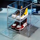 Kundenspezifischer Acryltropfen Front Shoe Box Clear Transparent